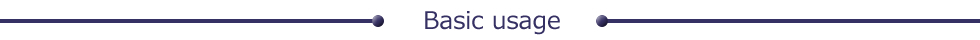 Basic usage